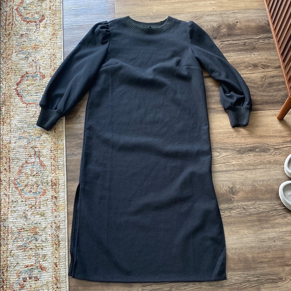 Who What Wear Long Sleeve Crew Neck Dress